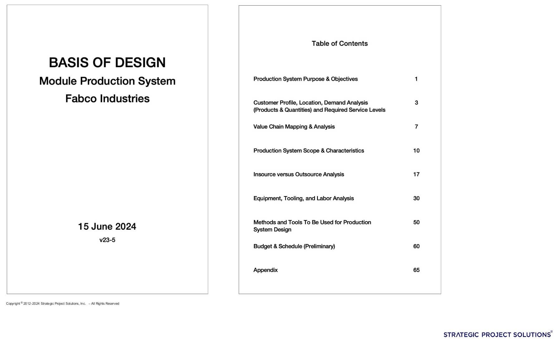 Figure 4 – Basis of Design